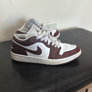 Air jordan 1 oxblood red burgundy low dunk